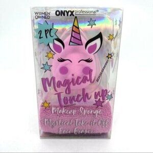 Makeup Sponge and Makeup Removal Cloth Onyx Magical Touch Up Pink New